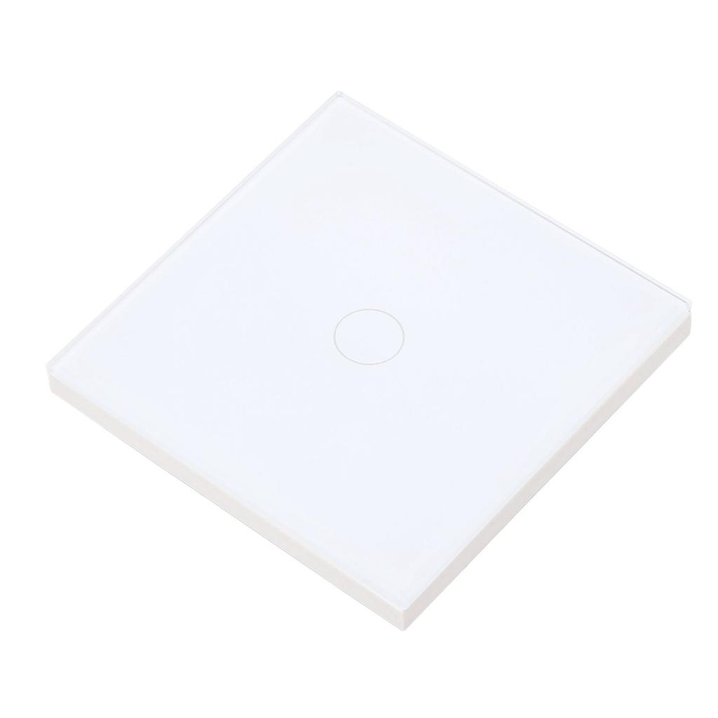 Настенный сенсорный выключатель света, огнестойкая чувствительная панель из закаленного стекла с индикатором