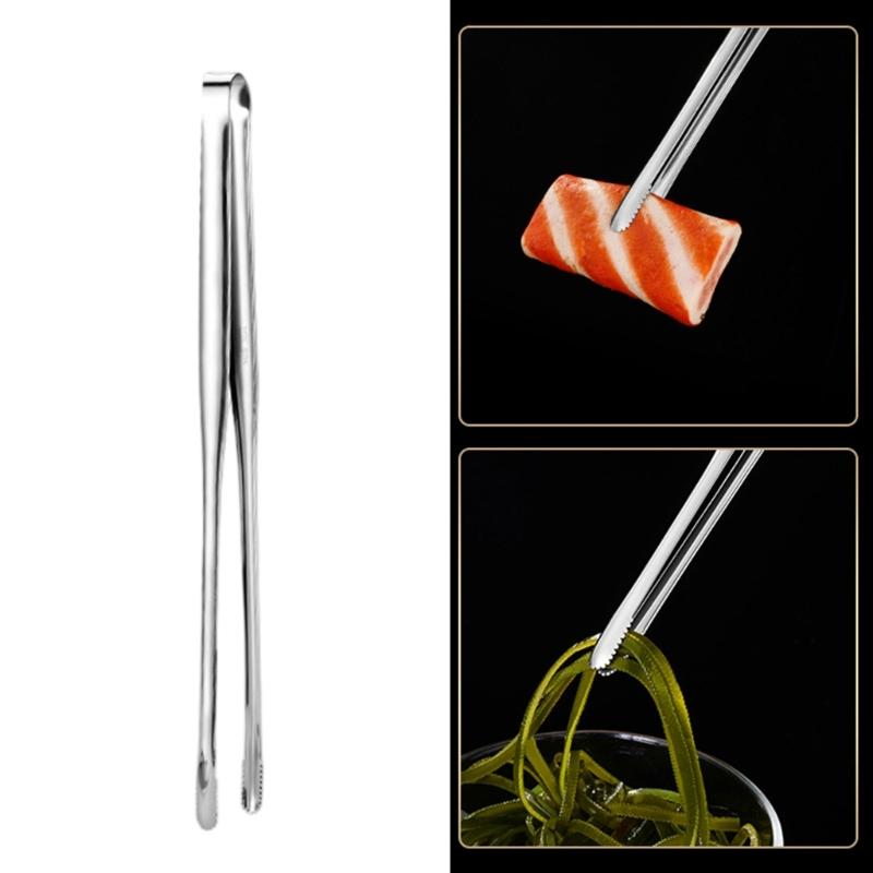 Cooking Tongs Nonrust Steel Grills Tongs Food Clip BBQ Steak Clip Kitchen Grills Tongs for Grilling Frying and Flipping