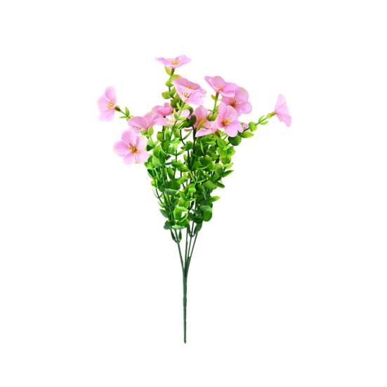 Artificial Flowers for Outdoors UV Resistant Mixed Bundles Fake Wildflower Bouquet Realistic Spring Planter Filler for Hanging Baskets Porch Patio