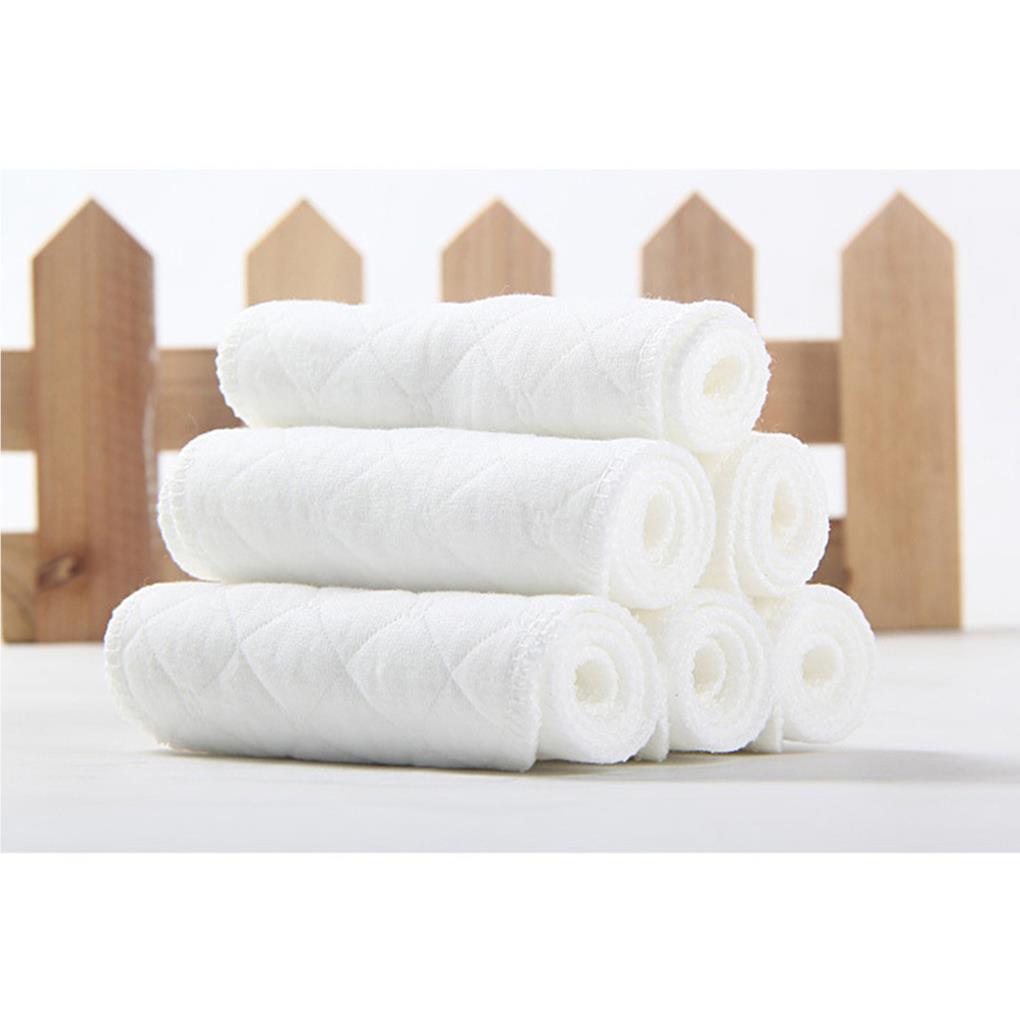 Pack of 10 Muslin Cloths Craftsmanship Supple To Skin-friendly Detachable Cotton Diaper Reusable No Leakage Baby Nappy