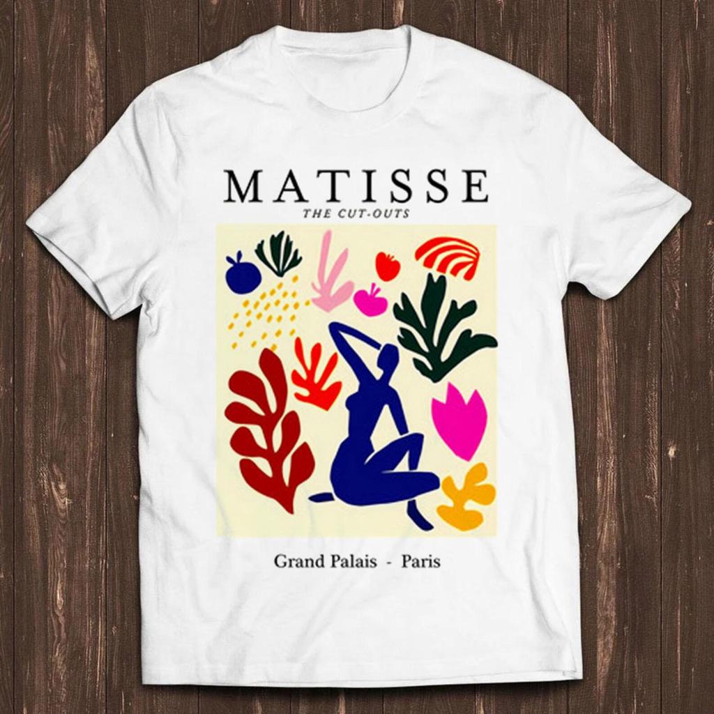 Matisse Grand Palais Paris The Cut Outs Exhibit Fashion Art Retro Funny Parody Gift Tee Mens Kids T Shirt C2717