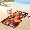 Dog Man Print Beach Towel, Large Soft Quick Dry Towel for Beach Camping Swimming