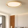 Скандинавский круглый потолочный светильник для коридора, прохода, креативный центральный светильник для гостиной, потолочный светодиодный светильник для спальни с текстурой дерева