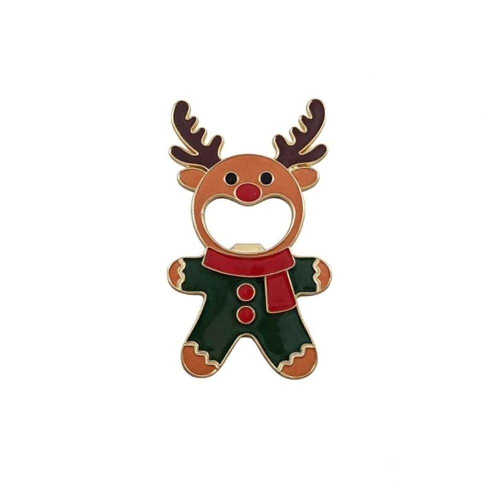 Santa Claus Christmas Series Bottle Opener Reindeer Fridge Magnet Beer Opener  Party Favors