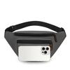 Водонепроницаемая мужская поясная сумка-бананка с регулируемым ремешком для путешествий, спорта, бега - быстродоступная уличная поясная сумка