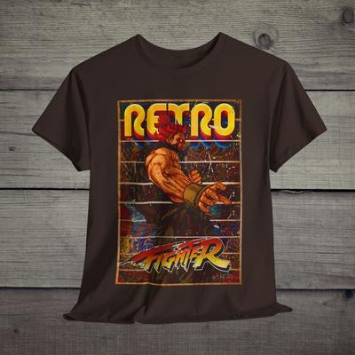 Футболка Akuma Street Fighter, Унисекс, Игровая футболка, Ретро-гейминг, Подарок для геймера Футболка