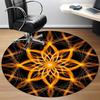 1PCFloral Mandala Office Round Area Rug,  Mat Suitable For Office, Under Office Chairs Bedroom Living Room Home Decor, Room Deco