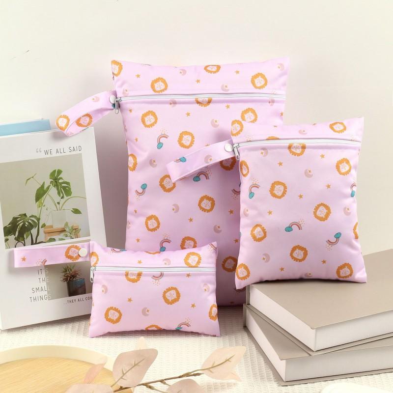 Waterproof Diaper Organizer Hanging Storage Bag Nursery Bedside Washable Multi-Purpose Pouch With Zipper