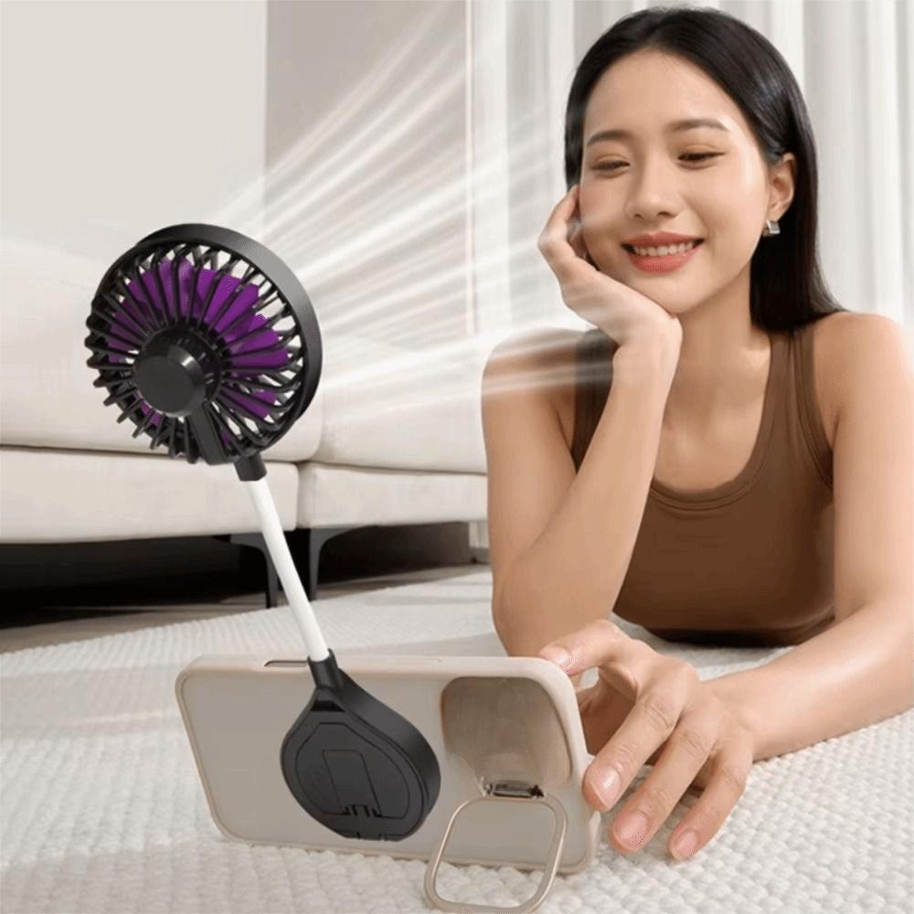 Quiet Operation 2 in 1 Magnetic Fan Holder Adjustable Mini Desk Fan Outdoor Travel