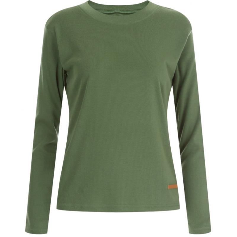 Shop Women S Round Neck Label Layered Span Long Sleeve T ShirT Black Dai wSh