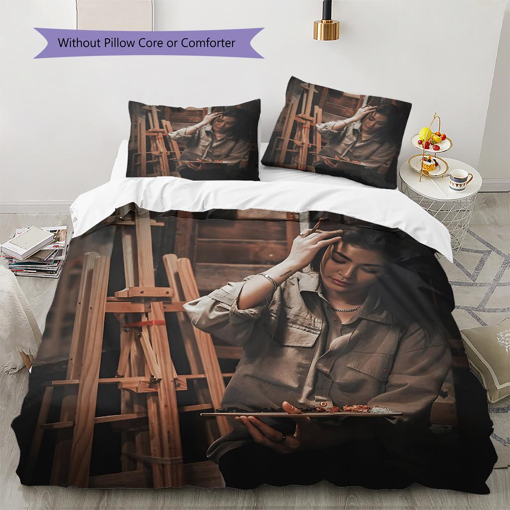 Faye Peraya Pattern Bedding Home Decoration Birthday & Festival Gift (1 * duvet cover + 2 * pillowcase, without core)