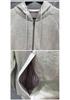TIME BREATHE 2024 Unisex Hooded Cardigan - Loose American Street Style Zipper Jacket
