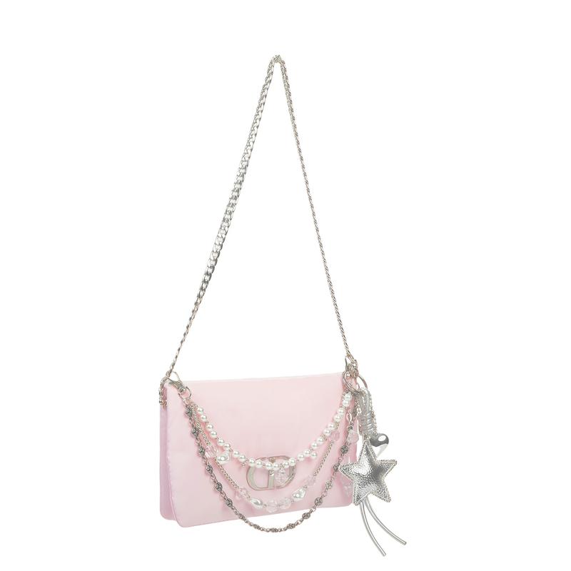 Dior Стиль DIY Косметичка Цепочка из бусин Подвеска-звезда Нишевый Модный Высококлассный Милый Простой Модный Универсальный Классический Изысканный Девичий Портативный Холщовый