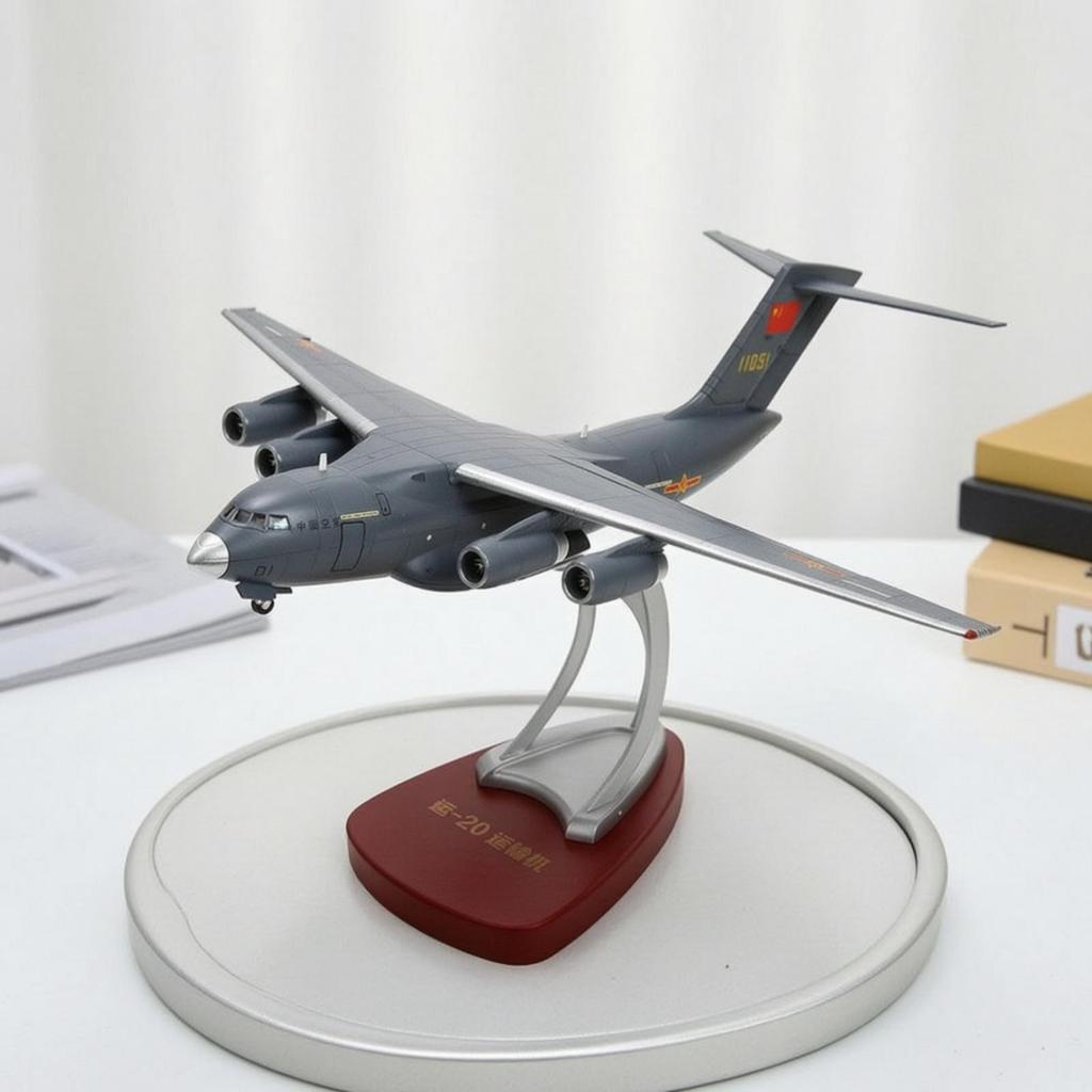 Модель самолета Yun-20 из сплава со стойкой, детализированная, для коллекционеров