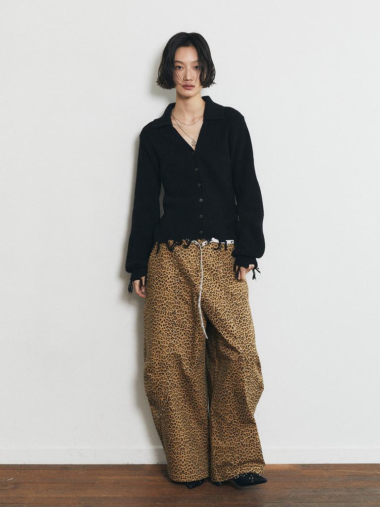 HALF DEVIL US Cotton Balloon Pants_Leopard