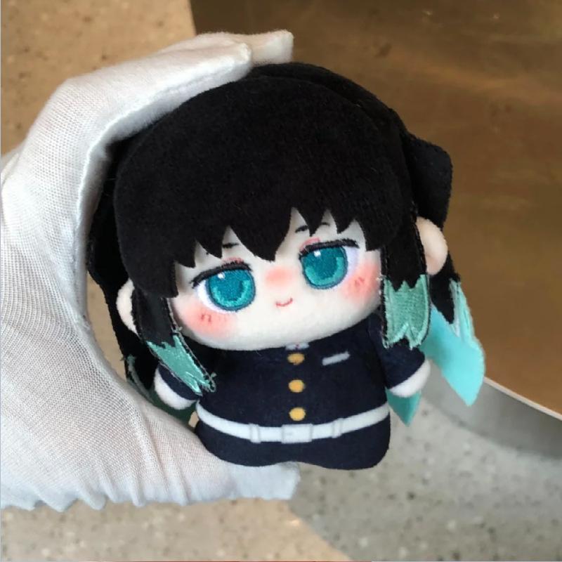 10cm Anime Demon Slayer Kimetsu No Yaiba Plush Kamado Tanjiro Agatsuma Zenitsu Hashibira Inosuke Tomioka Giyuu Pendant Doll Toys
