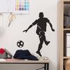 Black Silhouette Football Player Bedroom Entrance Hall Home Background Beautification Wall Stickers