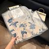 Spring and summer new Korean fashion sweet polka dot simulation silk small square scarf women's thin sunscreen silk scarf decorative small scarf