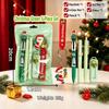 5Pcs Keychain Christmas Stationery Set Pencil Eraser Kids Christmas School Supplies  School Supplies