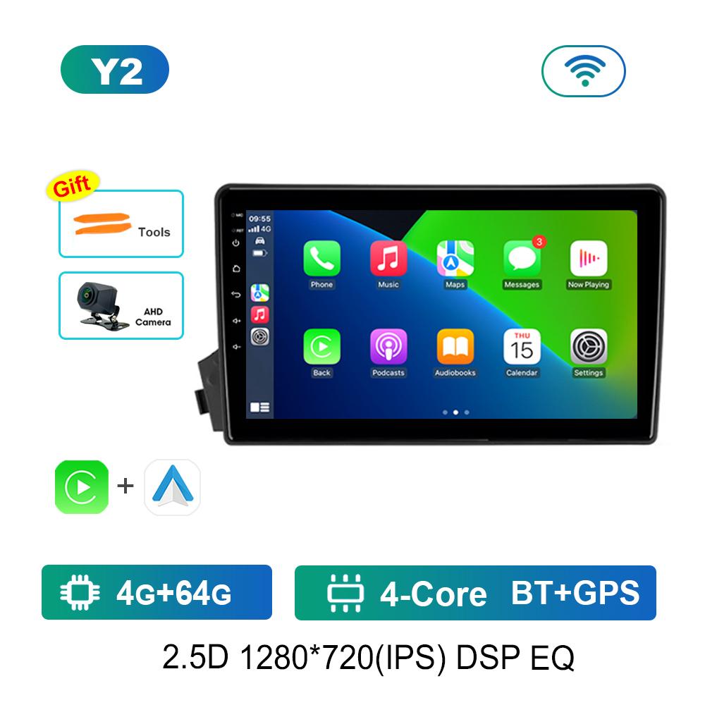 Carplay Автомобильный Радио Мультимедийный Плеер WiFi для SsangYong Actyon C100 2005 - 2011 GPS Navi 4G HD Экран Android Система Головное Устройство