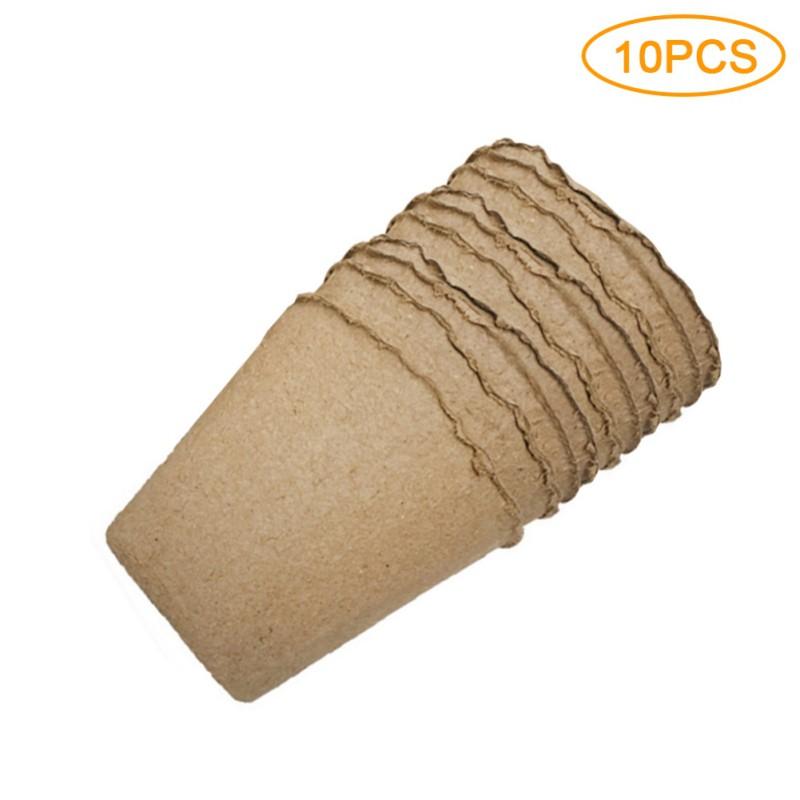 Planter 1050100pcs Nursery Pots Paper Set Round Biodegradable Seedlings Flowerpot Garden Balcony Cultivation Tray Nursery Cup