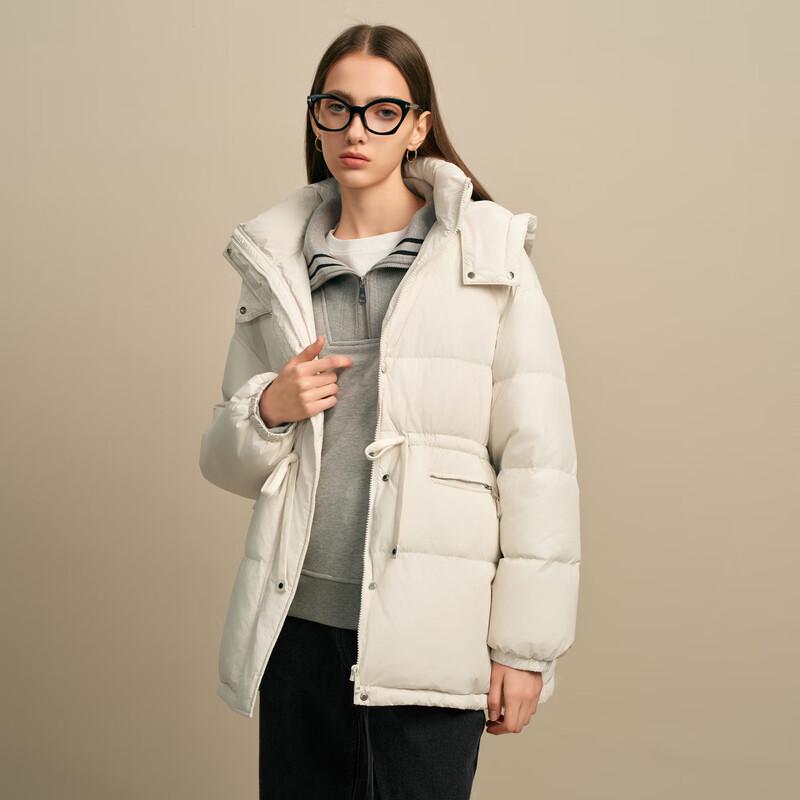 Elva' Island Women's Tie-Waist Short Down Jacket