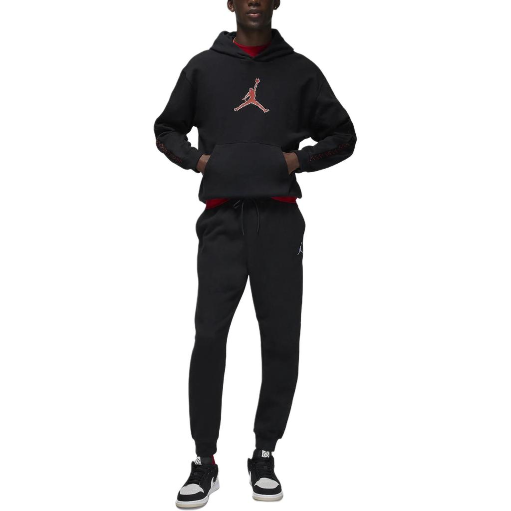 Jordan Толстовка с капюшоном и логотипом MVP, повседневная, с длинным рукавом, мужские топы, черная FN6353-010