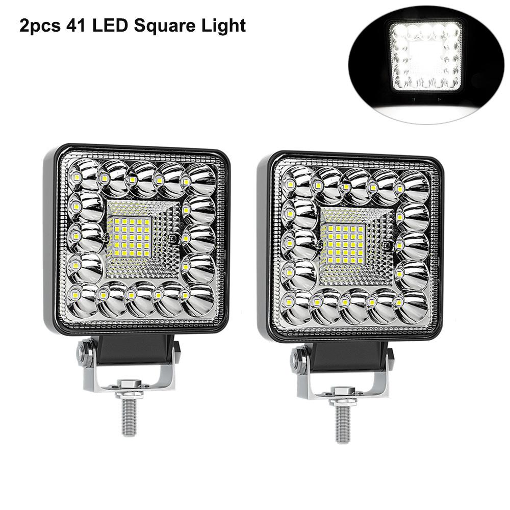 2pcs 4pcs 4inch 123W LED Light Bar Spotlight 12V 24V Car Work Light For Jeep Truck Boat Tractor ATV Offroad 4X4 Barra Mini LED