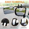 1 пара универсальных зеркал для буксировки прицепа-караван, регулируемые удлинители для зеркала, боковые зеркала заднего вида, зеркала для буксировки