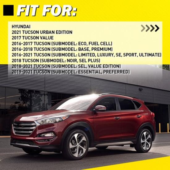 For 2016  - Hyundai Tucson Outer Rear Door Handle Driver Side 83651D3010 US