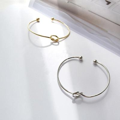 Аксессуары для женщин Узел любви Простой узел Женский золотой браслет и браслет Браслеты для женщин Шармы для браслетов