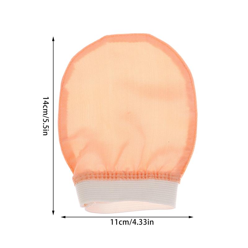 Шелковое отшелушивающее полотенце для умывания лица Мягкий отшелушивающий скраб для ванны Шелковые перчатки для умывания лица