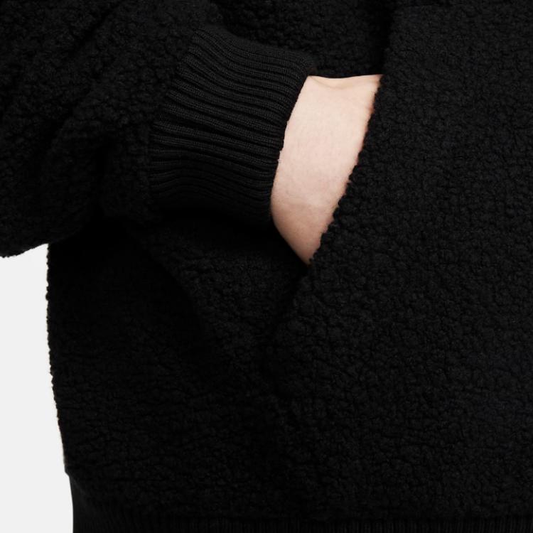 Nike Однотонный пуловер с длинным рукавом, мужские топы, черный DV7474-010