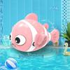 Summer Kids Bath Toys Clockwork Clownfish & Dolphins Swimming Water Play Set Classic Beach Fun Educational Toy For Baby Children