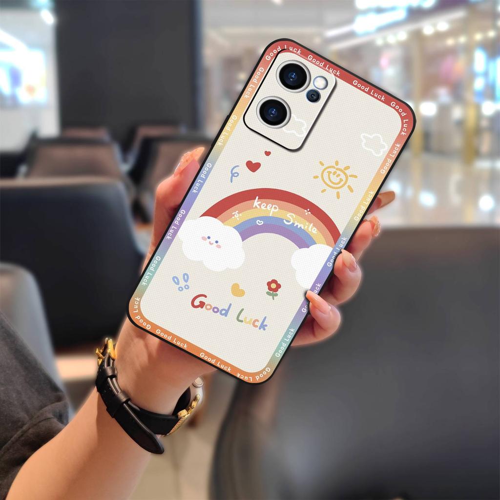 Полностью закрывающий Милый Чехол для телефона для OPPO Reno7 5G Китай Силиконовый Пылезащитный Чехол Модный Дизайн защитный Водонепроницаемый Мультяшный