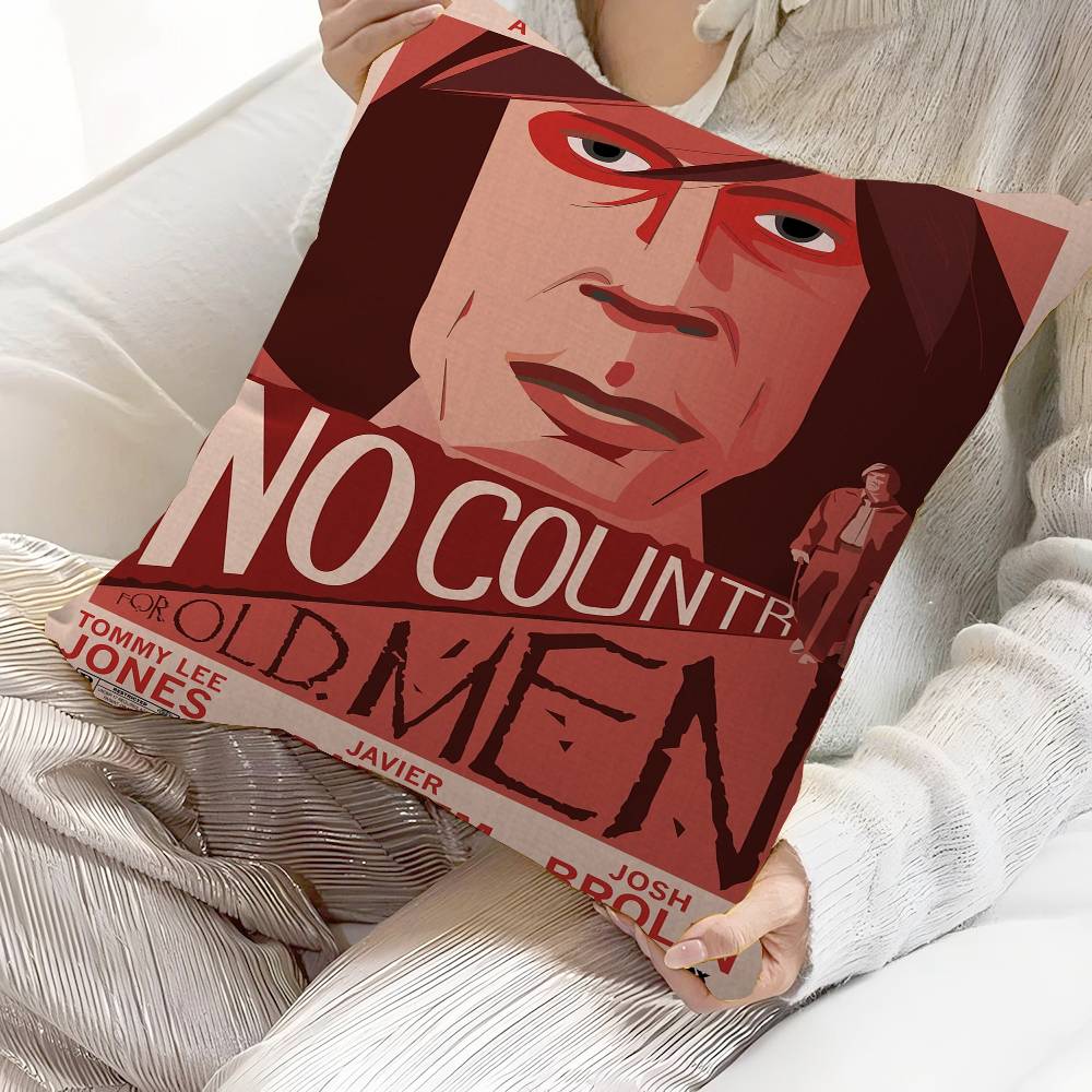 No Country For Old Men Decorative Room Aesthetics Pillow Case Home Decor Bedroom Sofa Bed Couch Pillow Cover 45X45