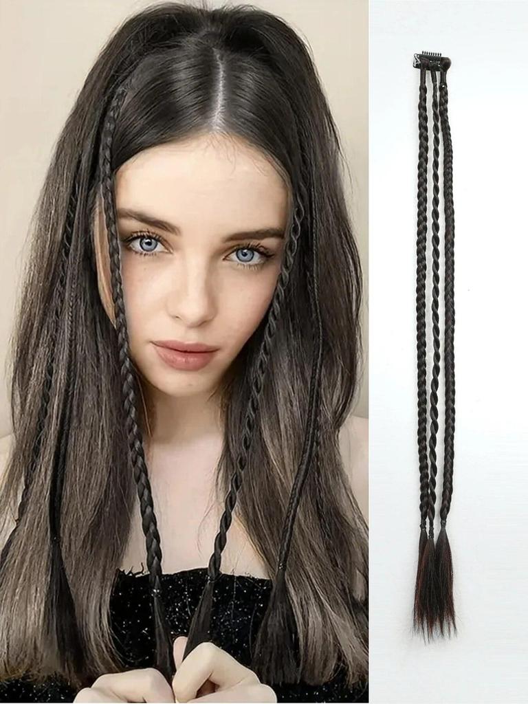 ALAN EATON 20-дюймовый синтетический парик, косы с зажимом, боксерская коса, дреды, наращивание волос на клипсе, грязные косички, боксерская коса, термостойкая