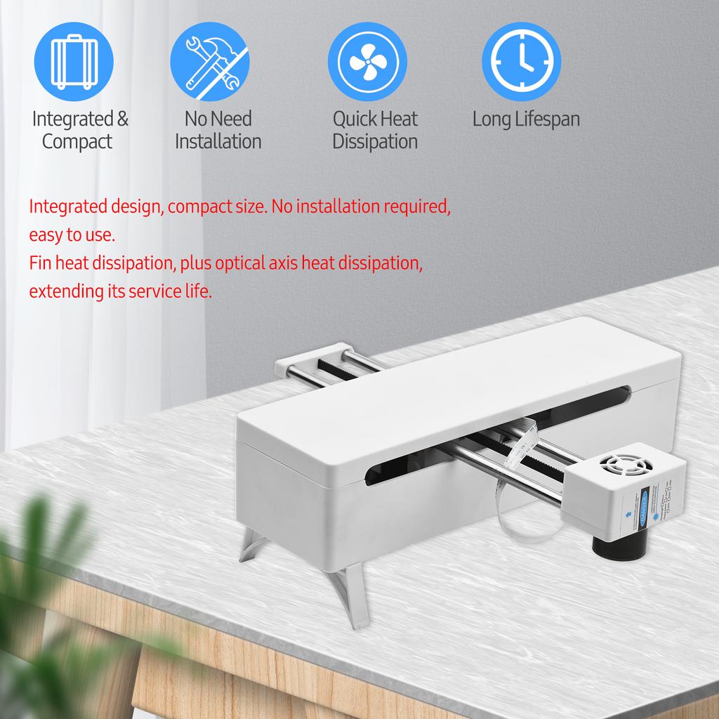 450 нм 10 Вт лазерный гравировальный станок с регулируемым фокусным расстоянием, поддержкой программного обеспечения для ПК, высокоскоростной мини-ЧПУ