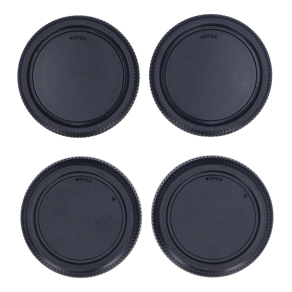 2 Sets Front Rear Lens Covers Dustproof Protective Camera Lens Caps for Fujifilm GFX Series SLR Camera