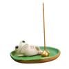 Archnote Incense благовония симпатичные благовония благовония благовония держатель лягушки, держатель, держатель, стильный, тарелка, тарелка, держатель, набор из 3 предметов, (лежащий)