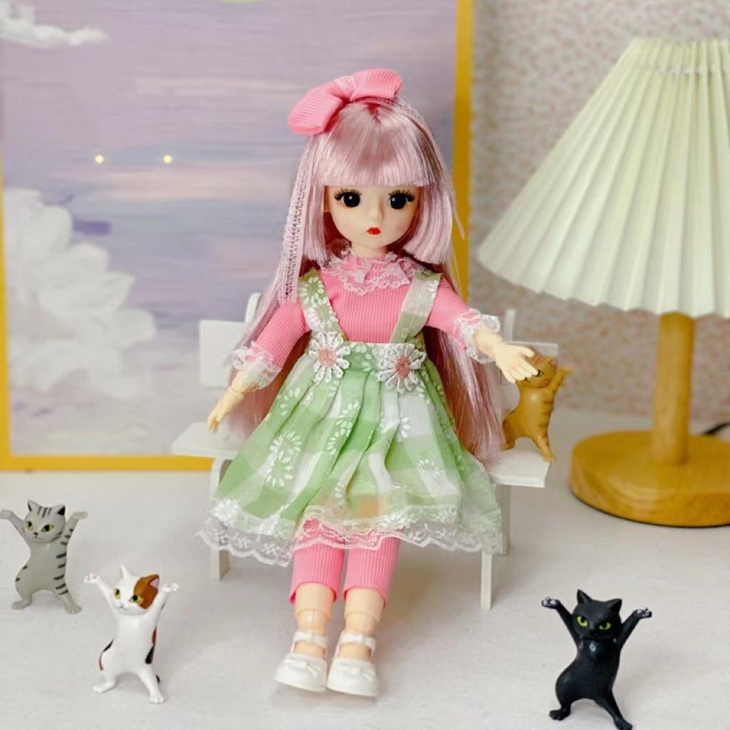 1/6 BJD кукла 30 см с несколькими подвижными суставами и макияжем для лица, модная одежда, высококачественные игрушки для девочек, кукла для друга, праздничный подарок