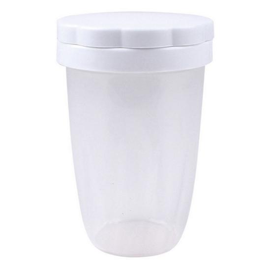 1/2/3Pcs Baking Powder Sugar Shaker with Lid Dust-proof Moisture-proof Flour Pepper Sifter Dredge Cinnamon Powder Cocoa Flour Plastic Shaker
