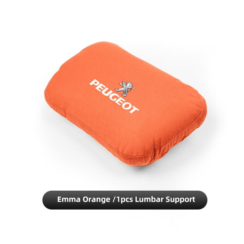 Peugeot Car Suede Headrest Lumbar Pillow Breathable Memory Foam For Peugeot 107 408 4008 308 3008 5008 508 2008 208 301 106 205