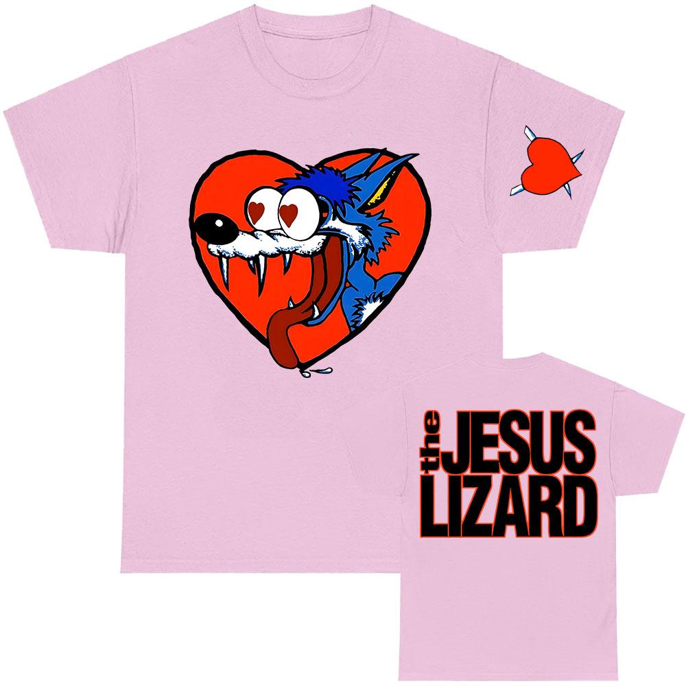 Футболки The Jesus Lizard в стиле рок-группы, мужские футболки с коротким рукавом, хлопковые футболки с круглым вырезом, футболки с мультяшным принтом в стиле хип-хоп для мужчин и женщин