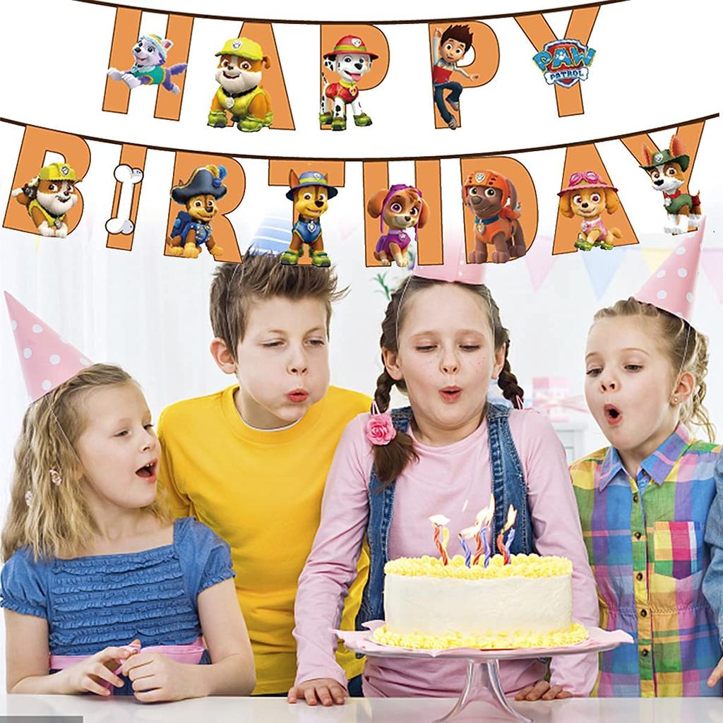 Fantasyon Paw Patrol набор воздушных шаров набор украшений на день рождения милый гирлянда на день рождения украшение на торт спиральная лента для воздушных шаров в комплекте
