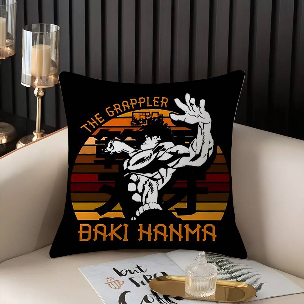 H-Hanma B-Baki Наволочка для дома, общежития, спинки стула, короткий плюш, двусторонняя печать, подушка для дневного сна в офисе