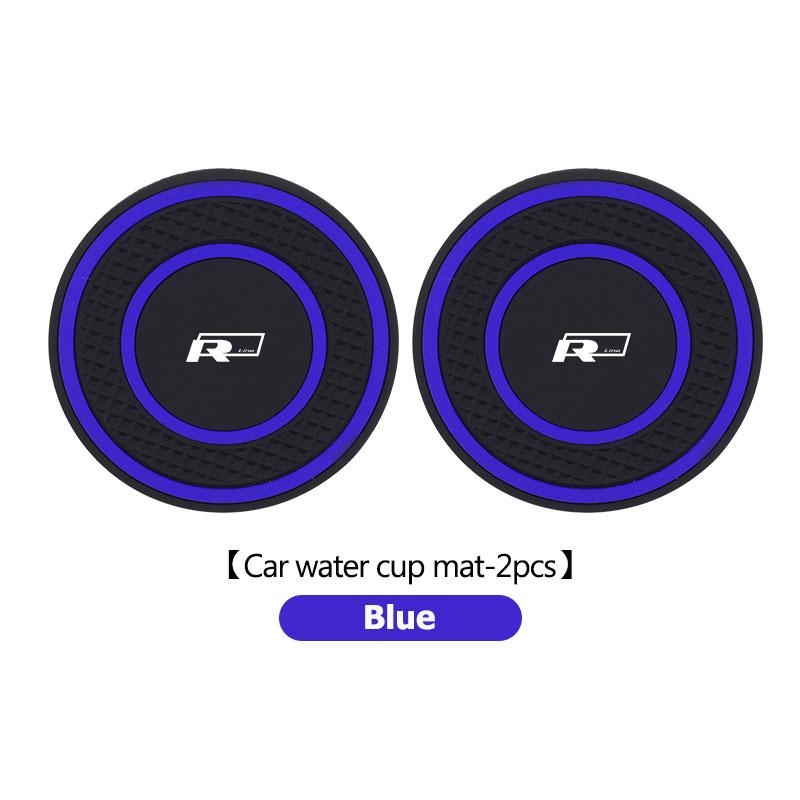 New 2026 Emblems Silicone 2PCS Car Coaster Water Cup Anti-Slip Pads Auto Accessories For Volkswagen VW Passat B5 B5.5 2000- 2007 2008 200 zs0