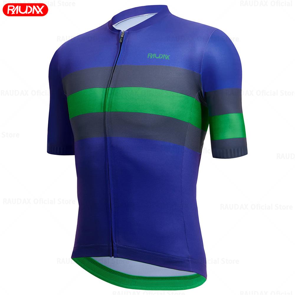 Raudax Cycling Jersey Set Sports Team Summer Youth MTB Bike Cycling Clothing Maillot Ropa Ciclismo Uniform Kit Top Shirts