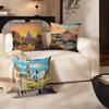 Ретро Городское Здание Америка Белый Дом Декоративный Эстетика Комнаты Чехол Домашний Декор Спальня Диван-Кровать Диван Подушка Чехол 45x45