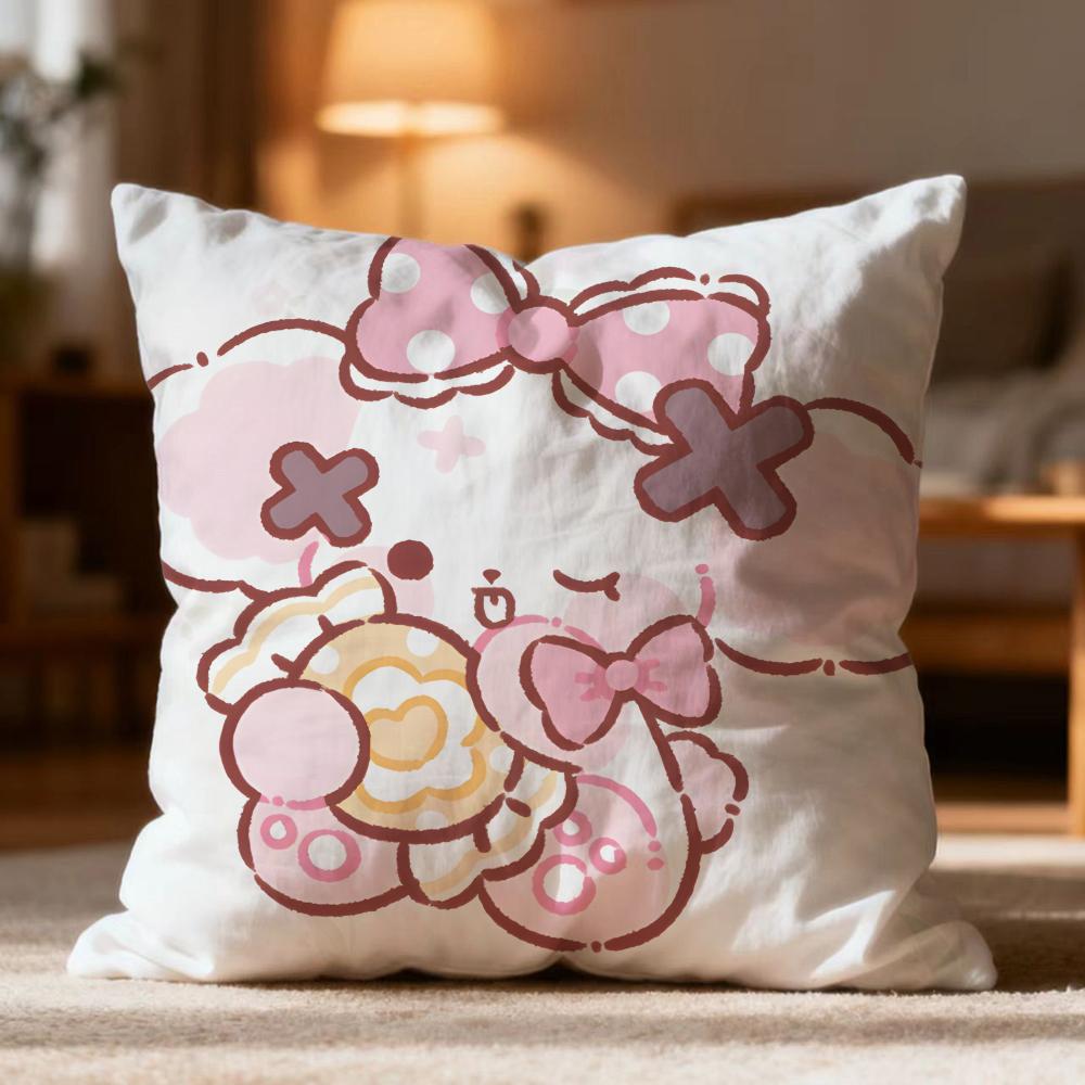 Hot NNonoe Cushion Cover Soft Washable Pillow Case Multi-Scene for Couch Bed Travel Office Use